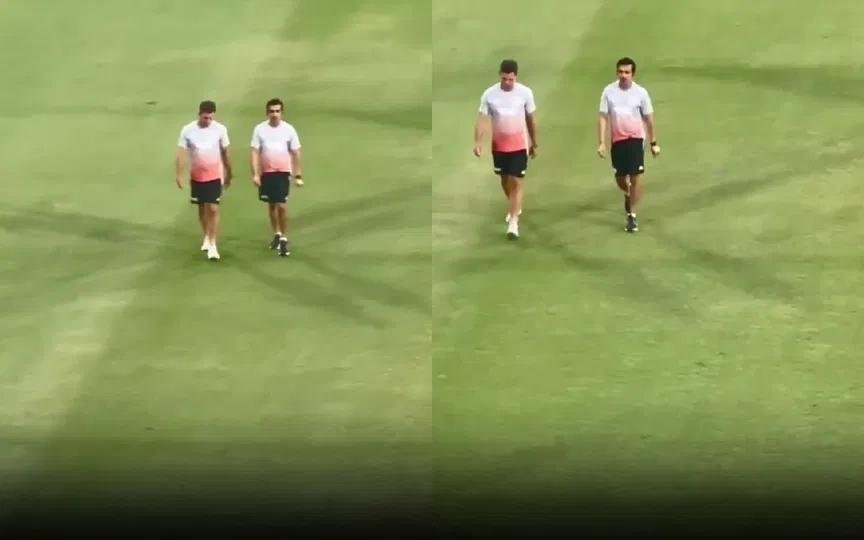 "Coaching chordh do…": Fan roasts  Gambhir with savage taunt at India's practice